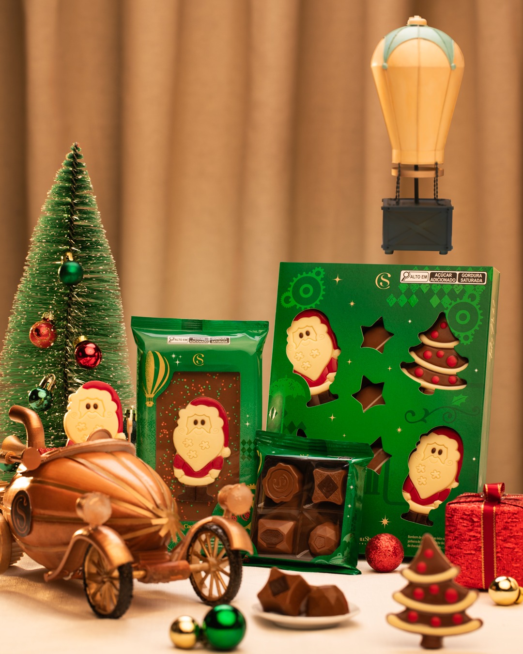 Caixa de Chocolates Cacau Magia Feliz Natal 88g - Imagem 3