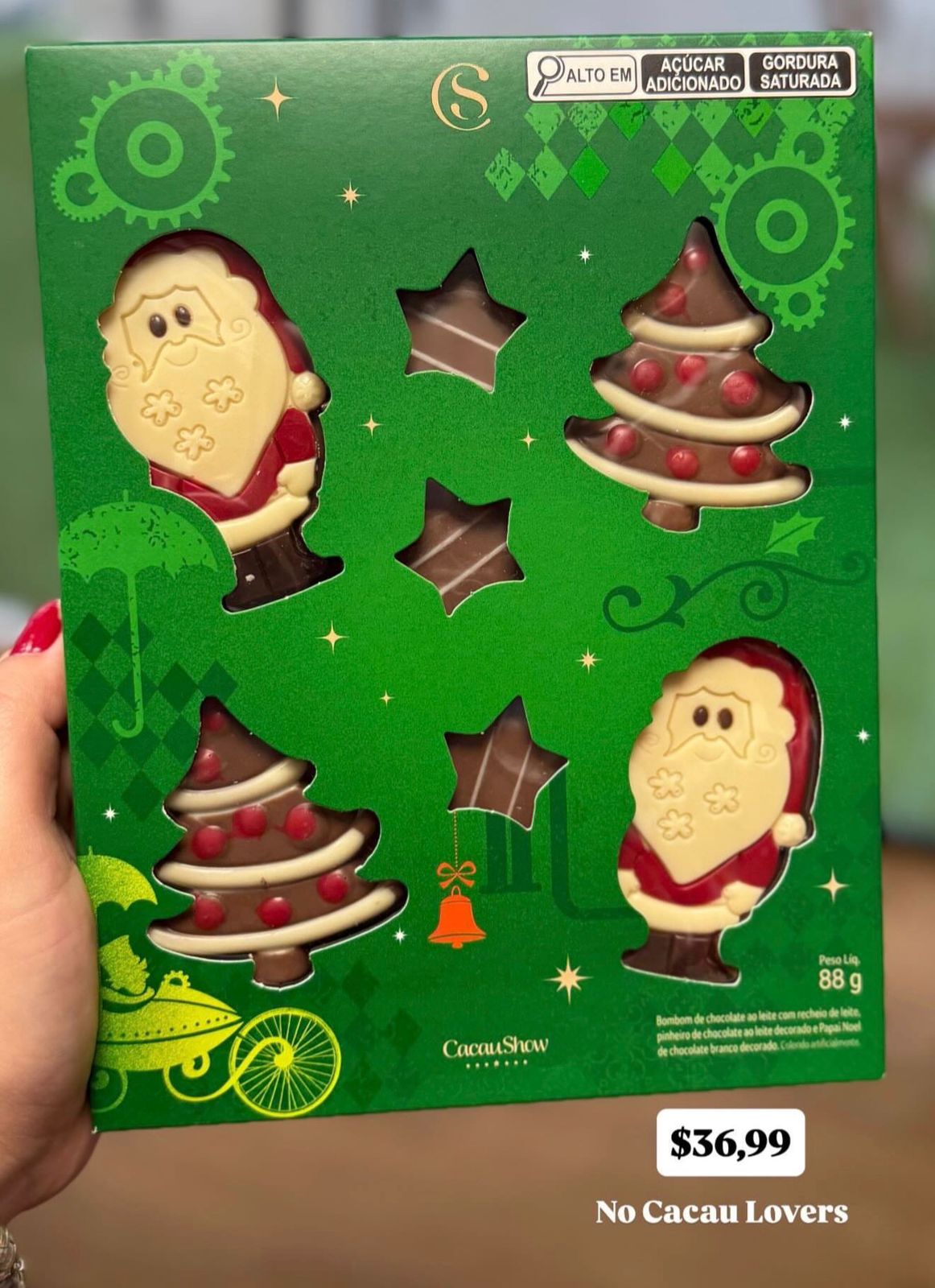 Caixa de Chocolates Cacau Magia Feliz Natal 88g - Imagem 2