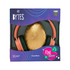 Ovo de Páscoa ao Leite Bytes Fone Coral 200g